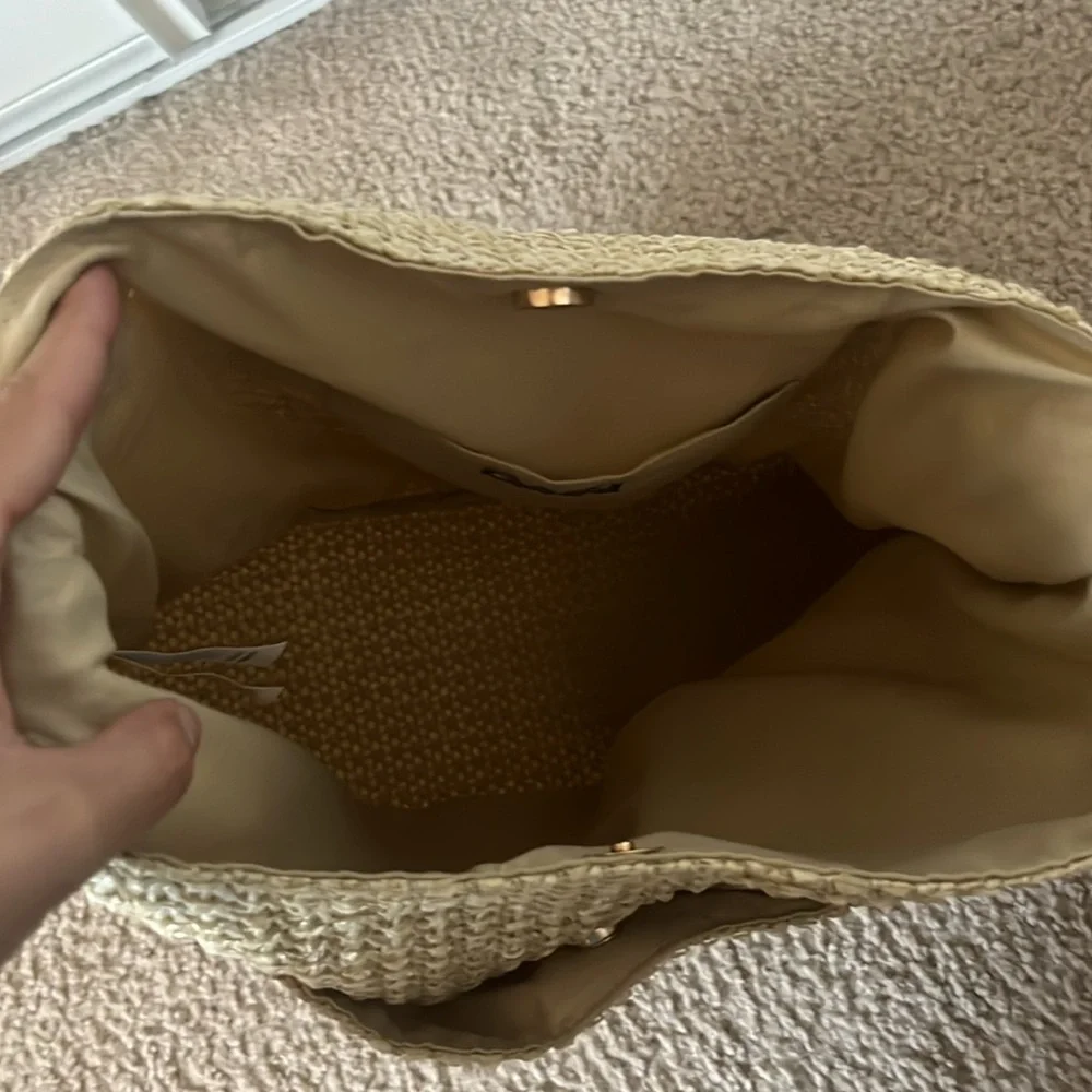 Primark Cream woven Women's Shoulder Bag - Picture 5 of 5